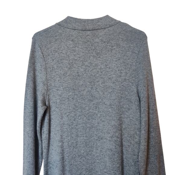 Vince Mock Neck Long Sleeve Knit Sweater Dress Large Minimalist Quiet Luxury - Picture 5 of 12